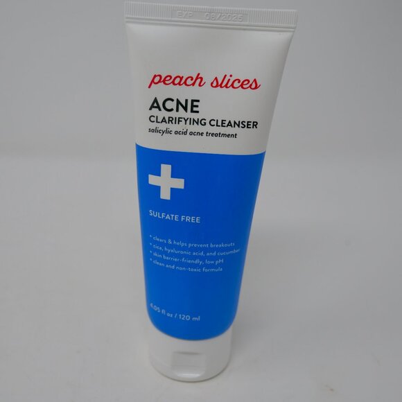 NEW Peach Slices Acne Clarifying Cleanser Salicylic Acid 120 ML Exp 8/2025 - Picture 1 of 4